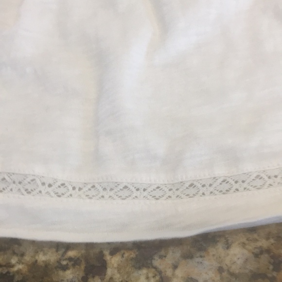 Old Navy Girls Top NEW Size 3T S/S cream color Dress With Cutout Crochet Design - Picture 6 of 8